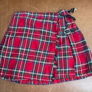 The Children's Place Red Wrap Mini Skirt